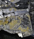 Twinned Galena with Chalcopyrite inclusions