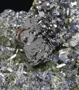 Sphalerite tetrahedron, Galena, Quartz, Pyrite