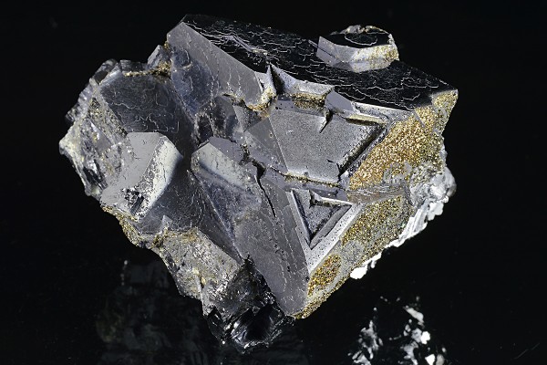 Truncated Galena with Pyrite inclusions