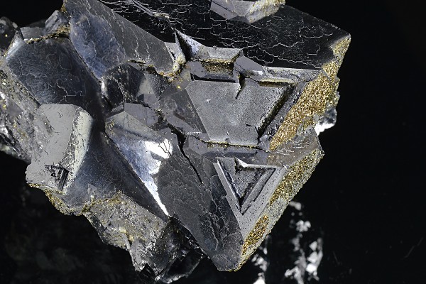 Truncated Galena with Pyrite inclusions