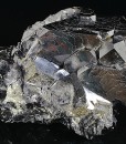 Truncated Galena with Pyrite inclusions