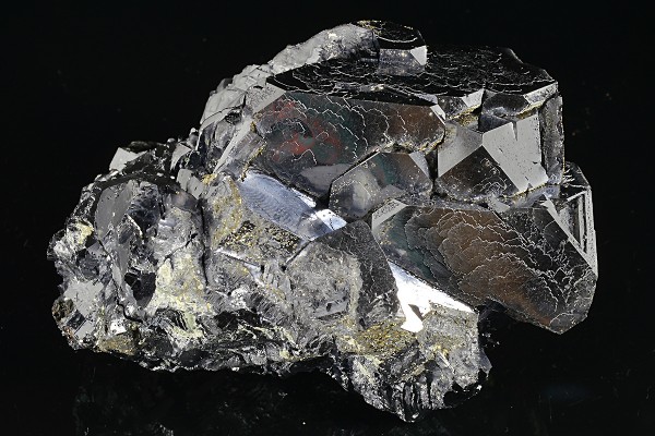 Truncated Galena with Pyrite inclusions