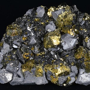 Chalcopyrite, truncated Galena, Sphalerite, Pyrite