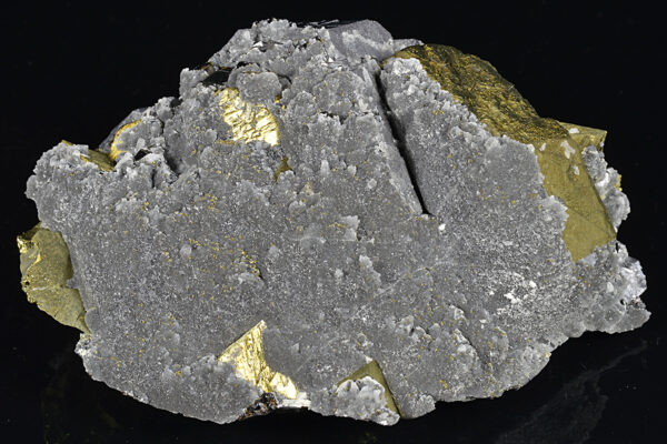 Chalcopyrite set on Galena, Sphalerite, Quartz