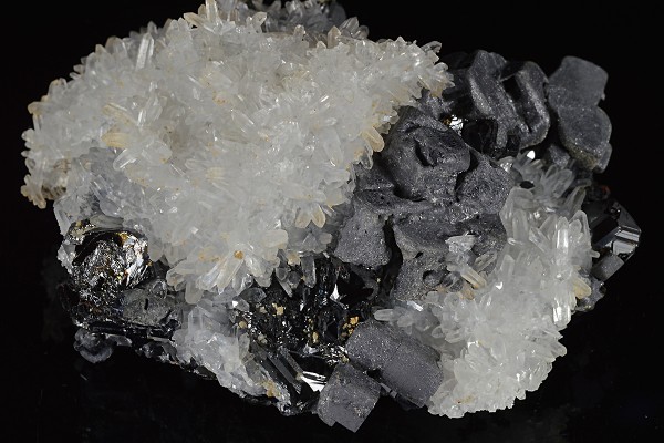 Quartz, Galena, Sphalerite, Calcite