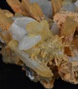 Rhombohedral Calcite set on Quartz