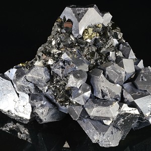 Truncated Galena, Sphalerite, Pyrite, Chalcopyrite