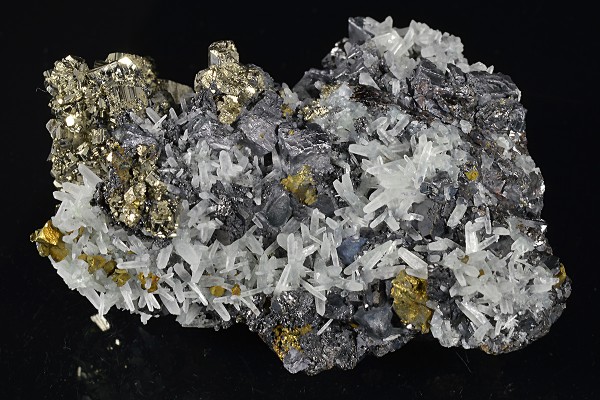 Pyrite, Galena, Chalcopyrite, Quartz, Sphalerite
