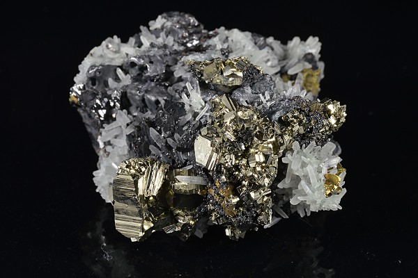 Pyrite, Galena, Chalcopyrite, Quartz, Sphalerite
