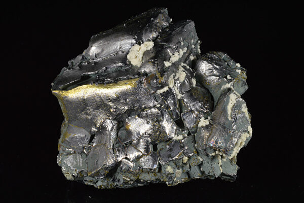 Melted habit Galena, Calcite, Chalcopyrite