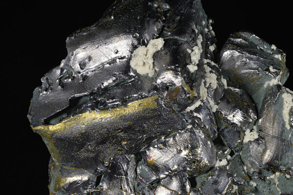 Melted habit Galena, Calcite, Chalcopyrite