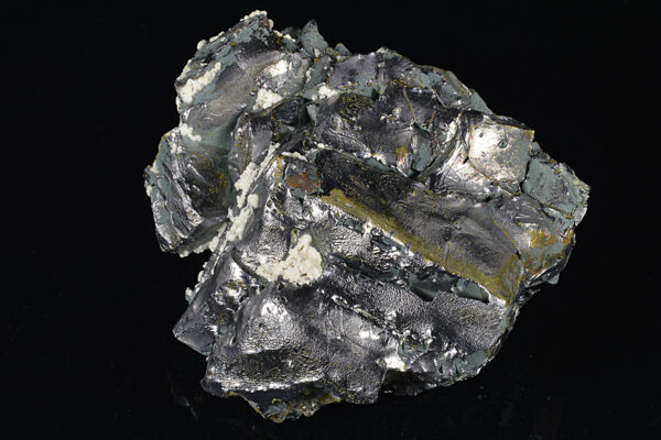 Melted habit Galena, Calcite, Chalcopyrite