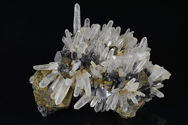 Iridescent Chalcopyrite, Quartz, Sphalerite, Galena