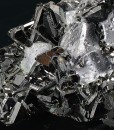 Sphalerite tetrahedrons, Calcite, melted habit Galena