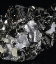 Sphalerite tetrahedrons, Calcite, melted habit Galena