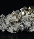 Pyrite set on Quartz, Chalcopyrite, Sphalerite