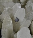 Hexagonal pyramidal Quartz with Sphalerite inclusions