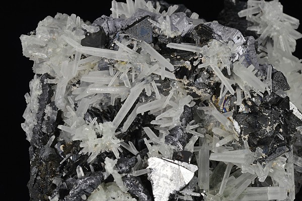 Galena, Sphalerite octahedrons, Quartz