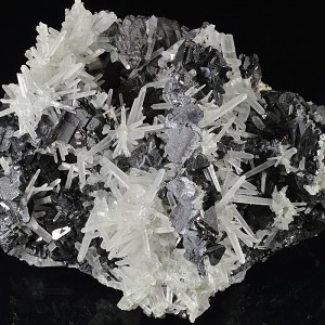 Galena, Sphalerite octahedrons, Quartz