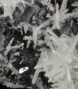 Galena, Sphalerite octahedrons, Quartz