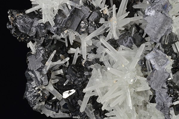 Galena, Sphalerite octahedrons, Quartz