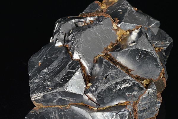Truncated Galena with Siderite inclusions