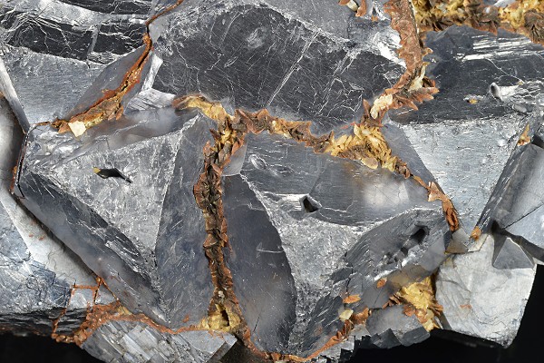 Truncated Galena with Siderite inclusions