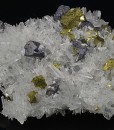 Chalcopyrite and Galena set on Quartz