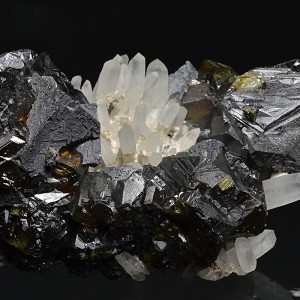 gem Sphalerite var.Cleiophane, Galena, Quartz, Calcite