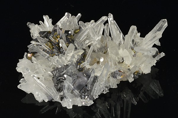 Quartz, Sphalerite, Chalcopyrite, Galena