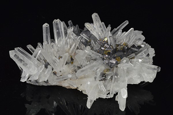 Quartz, Sphalerite, Chalcopyrite, Galena