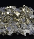 Pyrite, truncated Galena, Quartz