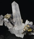Quartz, Pyrite, Galena, Chalcopyrite