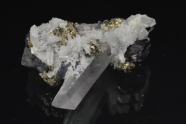 Quartz, Pyrite, Galena, Chalcopyrite