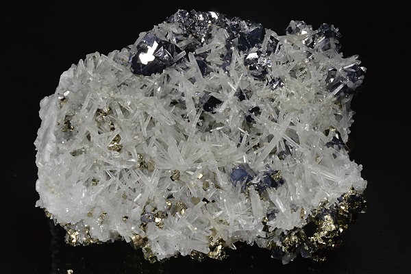 Quartz, Galena, Pyrite