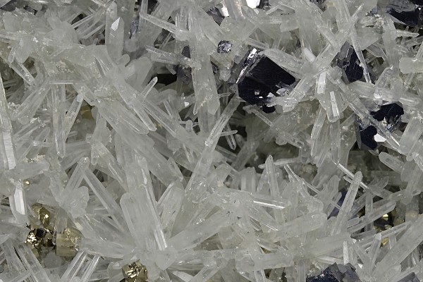 Quartz, Galena, Pyrite