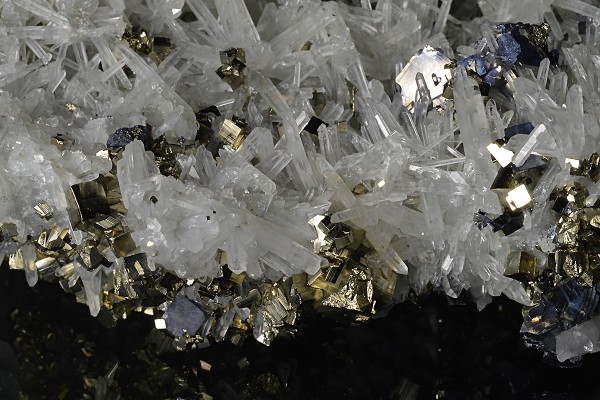 Quartz, Galena, Pyrite