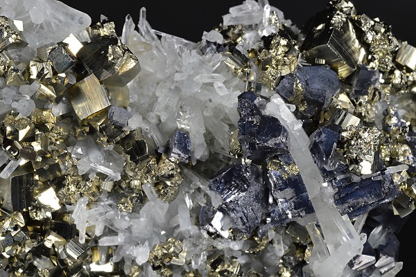 Quartz, Galena, Pyrite
