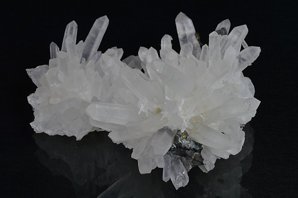 Quartz, Sphalerite, Chalcopyrite