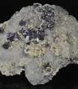 Galena on Quartz and Calcite, Pyrite