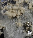 Galena on Quartz and Calcite, Pyrite