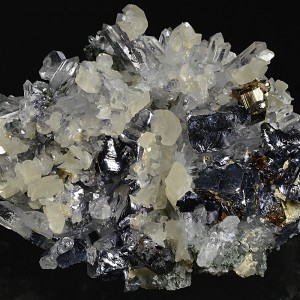 Galena, Quartz, Pyrite, Calcite, Sphalerite