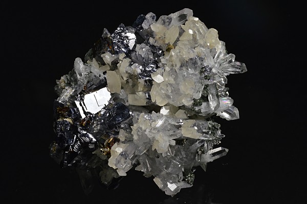 Galena, Quartz, Pyrite, Calcite, Sphalerite