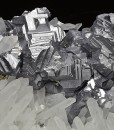 Twinned Galena on Quartz, Pyrite