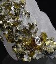 Cleiophane, Pyrite, Chalcopyrite, Galena on Quartz