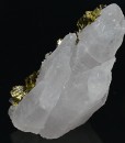 Cleiophane, Pyrite, Chalcopyrite, Galena on Quartz