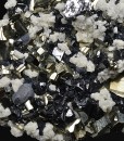Pyrite, Sphalerite, Galena, Calcite