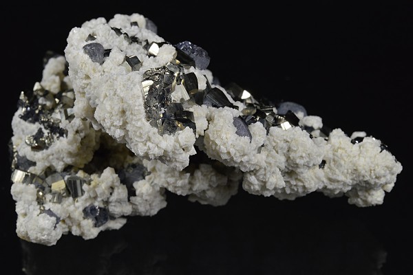Pyrite, Sphalerite, Galena, Calcite