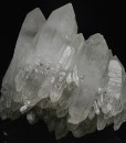 Bi-terminated Quartz crystals, Pyrite