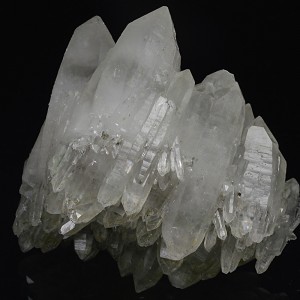 Bi-terminated Quartz crystals, Pyrite